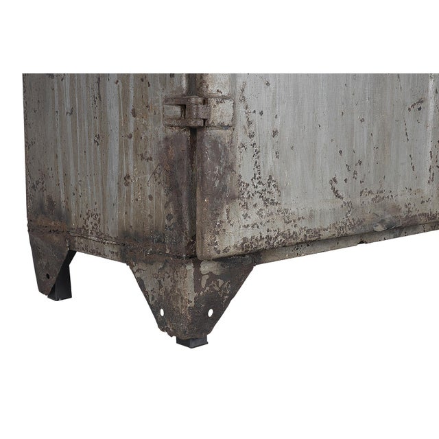Vintage British Colonial Metal Document Cabinet For Sale In Dallas - Image 6 of 9