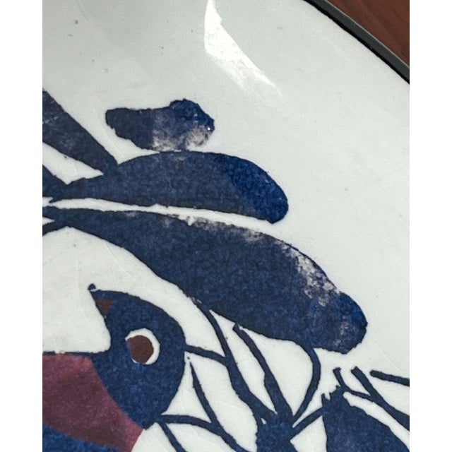 Mid-Century Modern Danish Porcelain Tenera Bowl with Bird Design by Kari Christensen for Aluminia Royal Copenhagen, 1960s For Sale - Image 15 of 18
