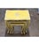 Yellow Vintage Yellow French Nesting Wood Side Tables - Set of 3 For Sale - Image 8 of 9