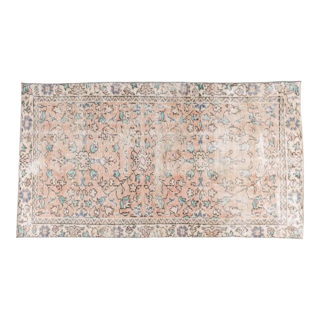 Mid 20th Century Oushak Anatolian Floral Carpet For Sale