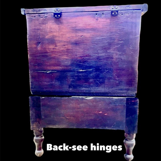Early 19th Century Antique Sugar Chest Southeastern Tennessee, Circa 1800-Mid 1800’s For Sale - Image 5 of 12