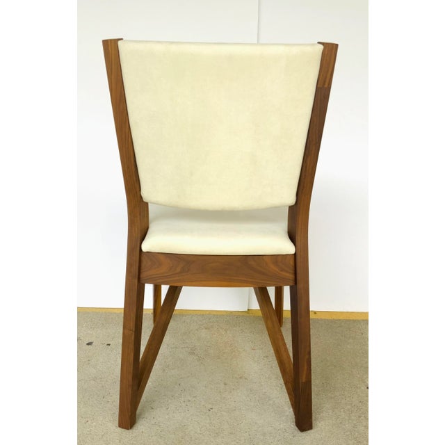 Copeland Co. Modern Ivory Suede Exeter Side Chair For Sale In Atlanta - Image 6 of 7