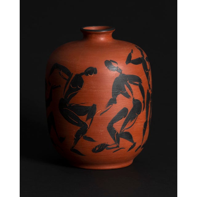 Hand-Painted Ceramic Vase by Dietmar Liedke for Karlsruher Majolika, 1970s For Sale - Image 4 of 12