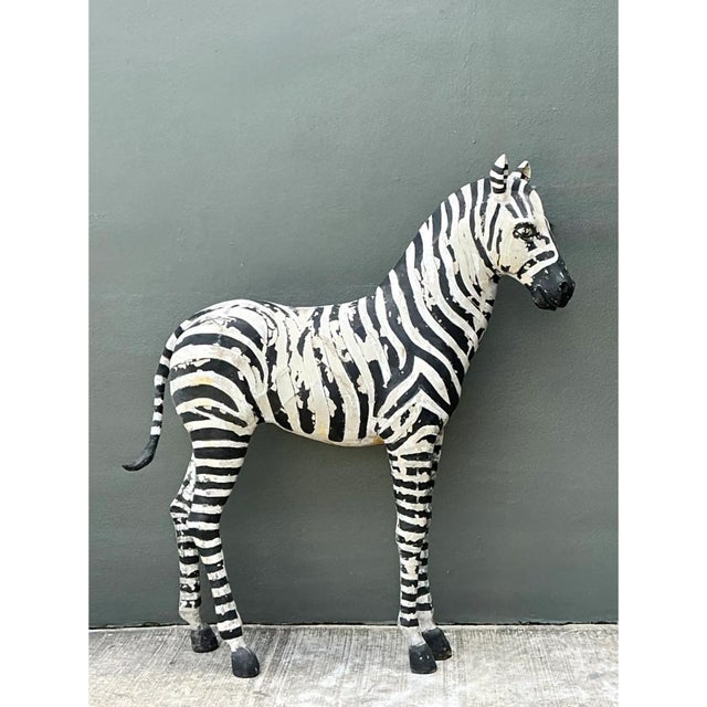 Vintage Life Size Baby Zebra For Sale - Image 13 of 15
