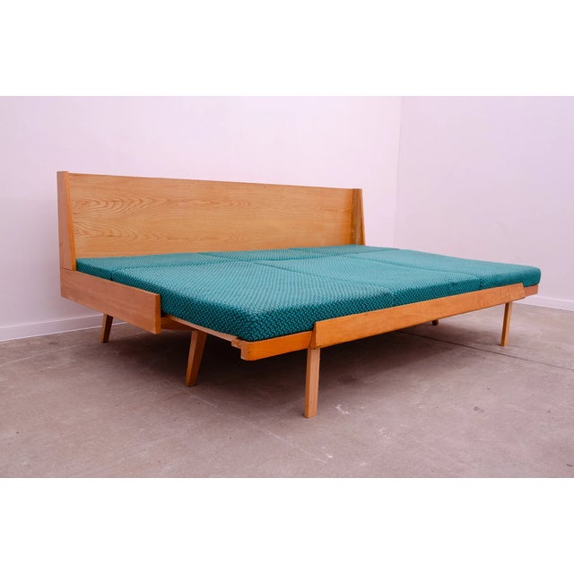 Mid-Century Modern Mid-Century Folding Sofa Bed from Drevotvar, Czechoslovakia, 1970s For Sale - Image 3 of 17