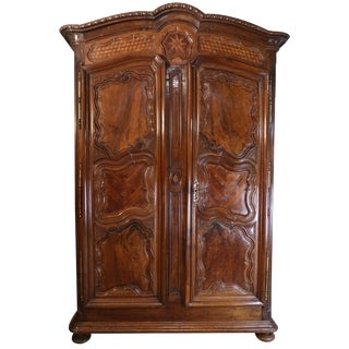 18th Century Walnut Wardrobe For Sale