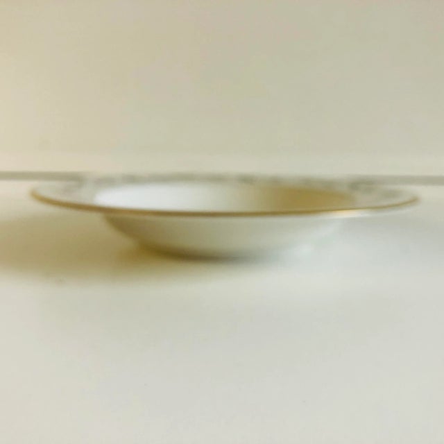 Vintage fine china floral design"Magnolia" set of 4 Soup or Dinner bowls 8"D X 1.35"H , Makers mark reads" Royal Jackson...