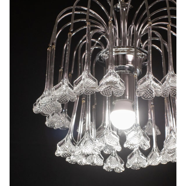 Set of 2 Vintage White Murano Chandelier, 1980s For Sale - Image 10 of 12