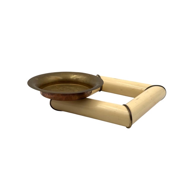 1970s Tommaso Barbi, Mid-Century Brass Ashtray, Italy 1970 For Sale - Image 5 of 8