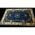 1930s Floral Inlay Antique Open Field Medallion Small Navy Chinese Peking Rug For Sale In New York - Image 6 of 9