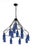 Modern Three-Tier Egyptian Teardrop Chandelier For Sale - Image 3 of 3