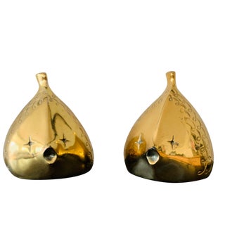 Ben Seibel Raymor Jenfred-Ware Modernist Brass Mid Century Modern Fish Bookends - a Pair For Sale