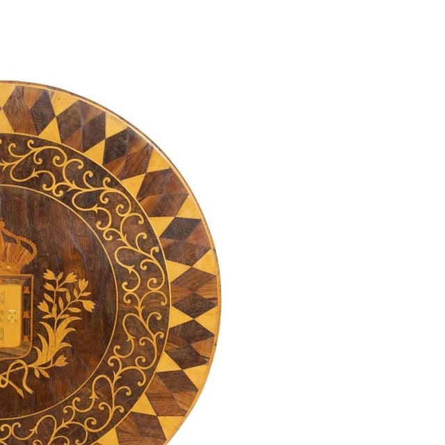 Side Table with Portuguese Royal Coat of Arms, 19th Century For Sale - Image 4 of 6