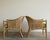 Pair, Soft Yellow Butterfly Motif McGuire Double Cane Barrel Back Club Chairs, Late 20th Century For Sale In Salt Lake City - Image 6 of 9