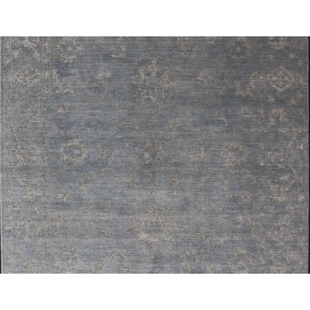 Hand-Knotted Wool Rug by Keivan Woven Arts, Floral Design, 6' X 9' For Sale - Image 4 of 13