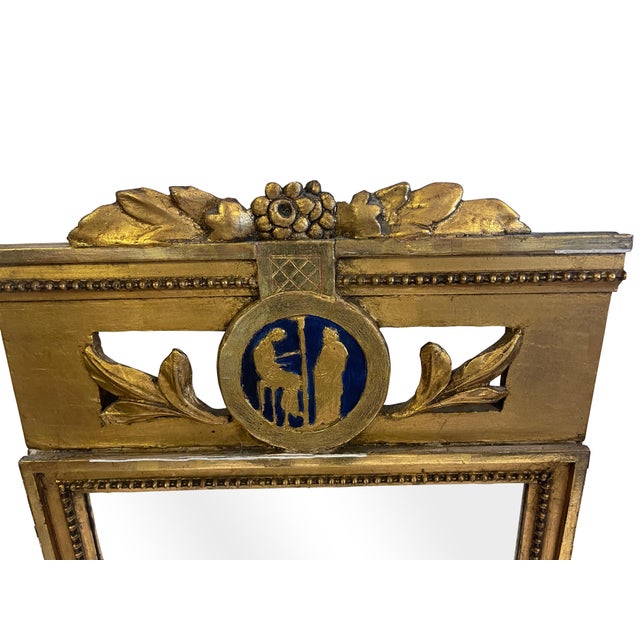 Late 18th Century Gustavian Gilt Swedish Mirror with Original Glass For Sale - Image 18 of 18