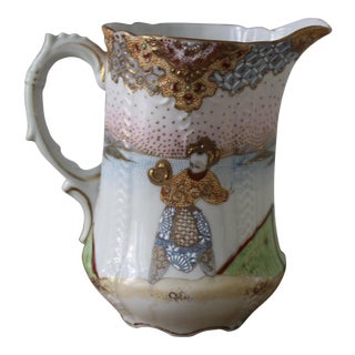 Japanese Moriage Painted Pitcher For Sale