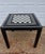 Mid to Late Twentieth Century Deep Black Lacquered 36” Parsons Style Game Table With Chess / Checkers and Backgammon Removable Top For Sale - Image 9 of 9