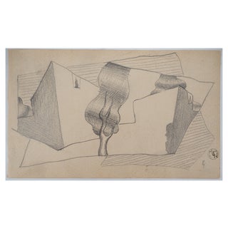 Léopold Survage, Cubist Landscape, Original Drawing For Sale