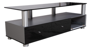 Spectral Glass Sideboard Black Tv Board