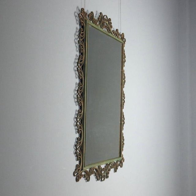 Vintage Mirror in Wrought Iron, Italy, 1980s For Sale - Image 3 of 12