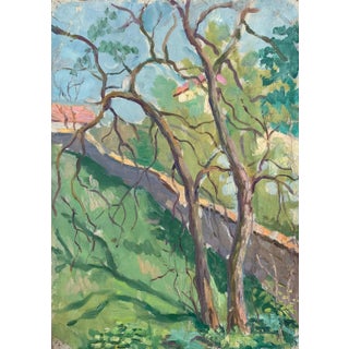 Original Impressionism Oil Painting: Spring Landscape, Ukrainian Artist (1961) 38-27 For Sale