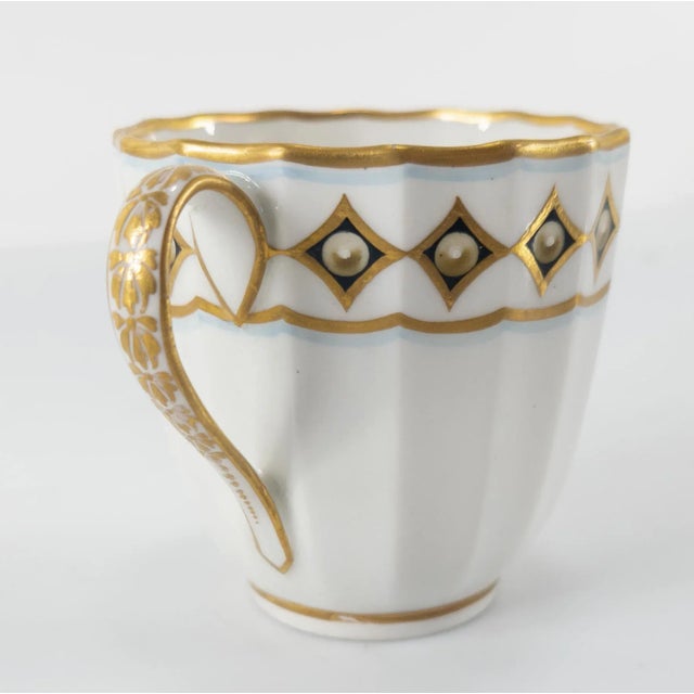 Antique Georgian English Royal Crown Derby Teacup and Saucer Set- 2 Pieces For Sale - Image 11 of 13