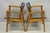Boling Chair Company Vintage Boling Chair Co Mid Century Modern Walnut Lounge Arm Chairs (B) - Pair For Sale - Image 4 of 17