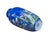 Ceramic 8" Vintage Bright Cobalt Blue Flower Bird Enamel Porcelain Art Vase For Sale - Image 7 of 13
