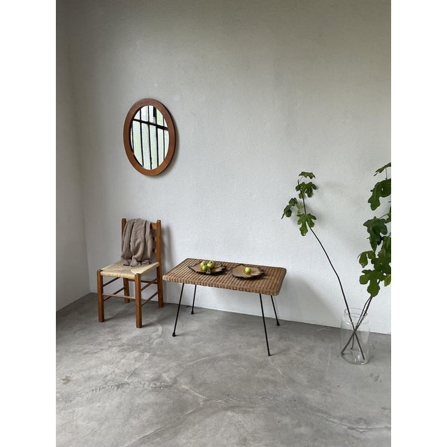 Oval Cherry Mirror, 1970s For Sale - Image 4 of 18