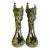 Pair of Art Nouveau Leafy “Beetle” Vases by Bernhard Bloch For Sale