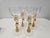 Art Deco Early 20th Century Cambridge Glass Company Amber Nude Cocktail Glasses -Set of Four For Sale - Image 3 of 11