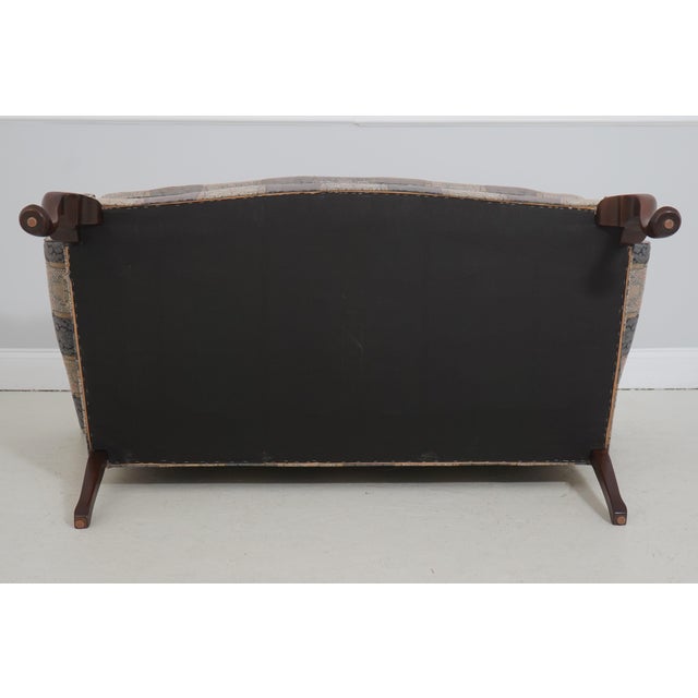 Southwood Queen Anne Mahogany Camelback Loveseat For Sale - Image 16 of 18