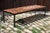 Coffee table made of ceramic and Provençal terracotta tiles. Colorful floral ceramic decoration. Black metal base and...
