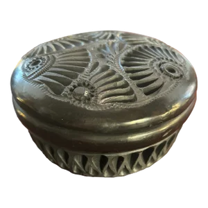 Mexican Black Clay Pottery Box
