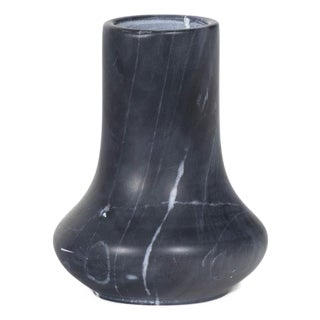 Regina Andrew Jasper Marble Vase Small, Black For Sale