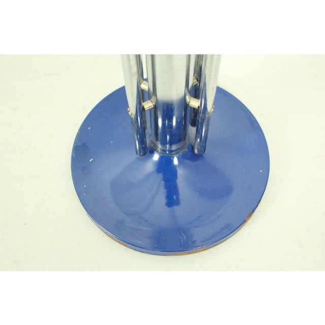 Vintage Chrome-Plated Console Table with Glass Top, 1970s For Sale - Image 9 of 10