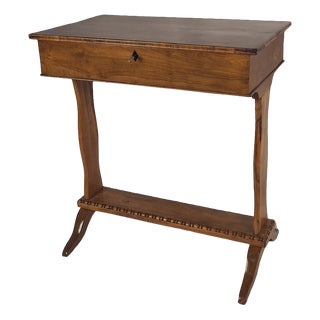 Biedermeier Sewing Table in Cherrywood, 1825 For Sale