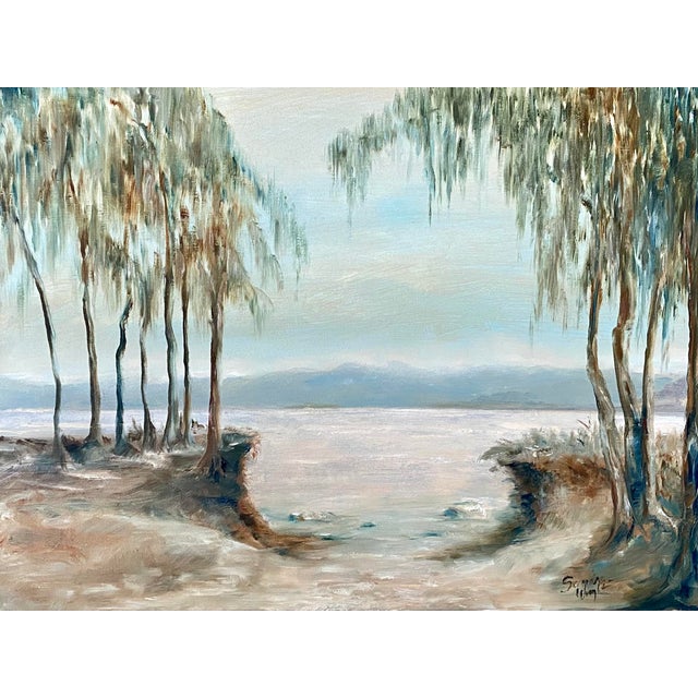 “Bayou Cut” Contemporary Oil Painting by Sandra Wright For Sale In New York - Image 6 of 6