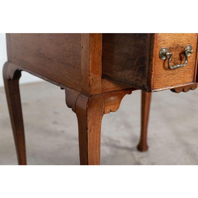 19th Century Georgian English Oak Low Boy, 1800s For Sale - Image 10 of 16