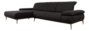 Run Corner Sofa in Anthracite Fabric from Willi Schillig