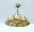 Modern Art Deco Pendant Light in Amber Marble Glass, 1930s For Sale - Image 3 of 18