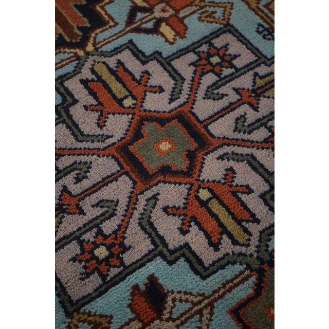 Hand Knotted Approx. 2.5 X 7 Wool Runner Rug For Sale - Image 4 of 10