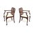 Antique Edwardian Walnut Cane Back Armchairs, 1900, Set of 2 For Sale - Image 4 of 11