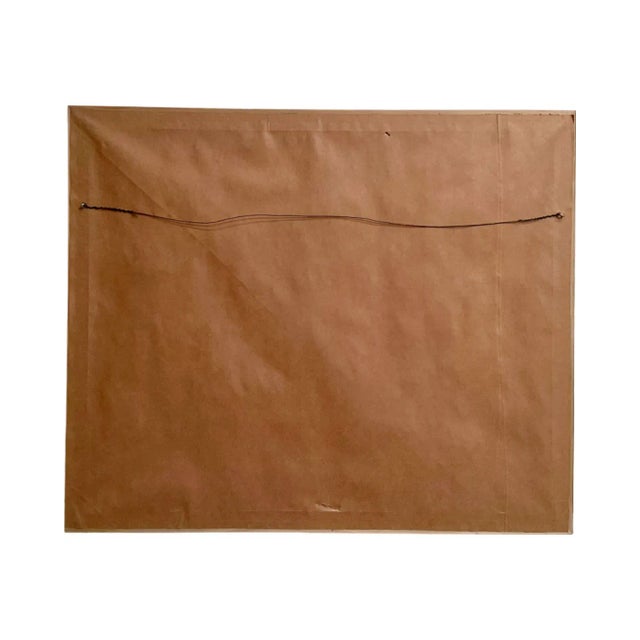 Green Vintage Abstract Watercolor Painting Apple Fruit Trees For Sale - Image 8 of 12