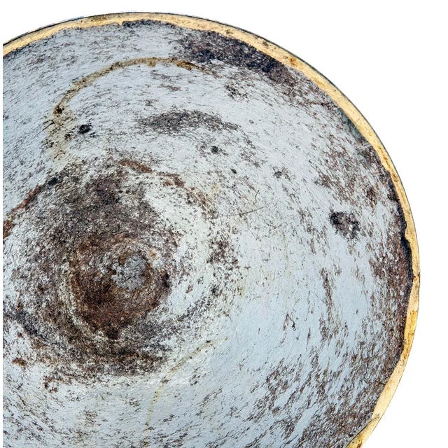 Metal Handmade Midcentury Steel Tray/ Gilt Edge For Sale - Image 7 of 7