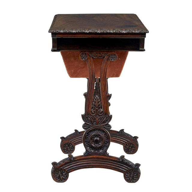 Anglo-Indian Carved Padouk Side Table, 1870s For Sale - Image 10 of 12
