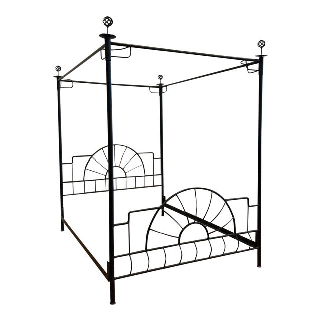 Queen Size Coaster Sunburst Canopy Bed For Sale