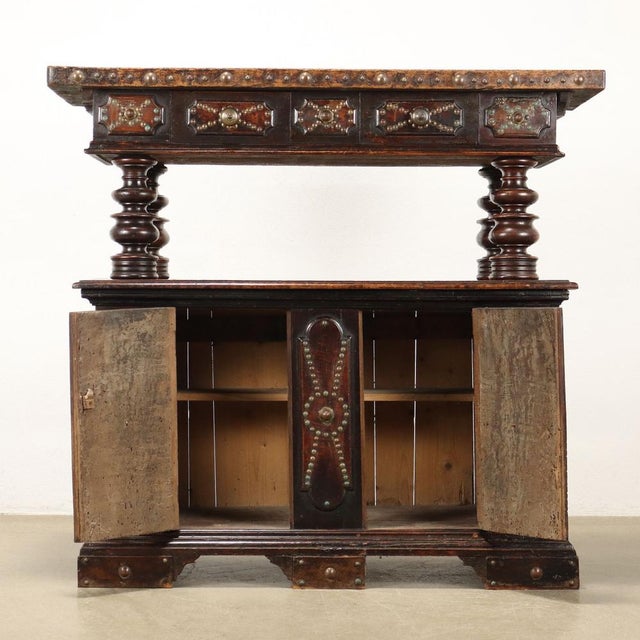 Baroque Style Sideboard with Stand For Sale - Image 3 of 16