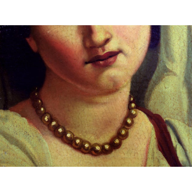 Tommaso Rivoli, Italian Woman at the Fountain, 1990s, Oil Painting on Canvas, Framed For Sale - Image 4 of 10